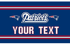 New England Patriots Custom Your Text Flag 3ft x 5ft Polyester NFL Team Banner Flying Size No